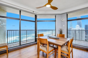 Sky High Beachside Balcony Panorama at Surfers